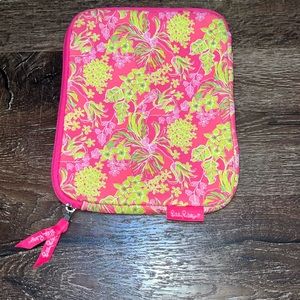 LILY PULITZER PINK & LIME IPAD COVER EUC